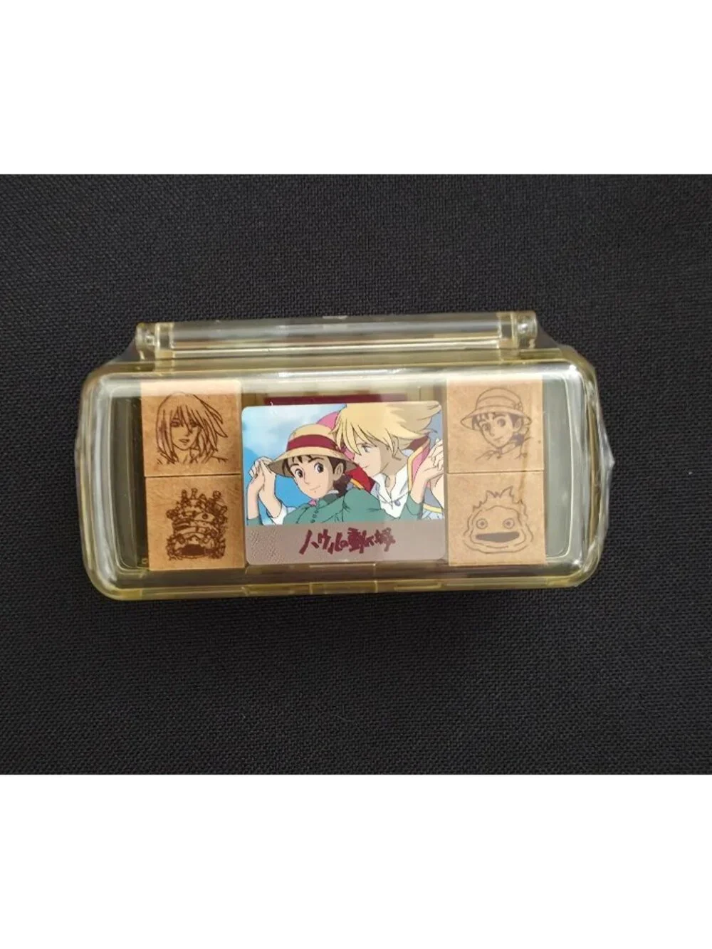 Studio Ghibli Park Japan Howl's Moving Castle 4-Piece Mini Stamp Set + Ink Pad
